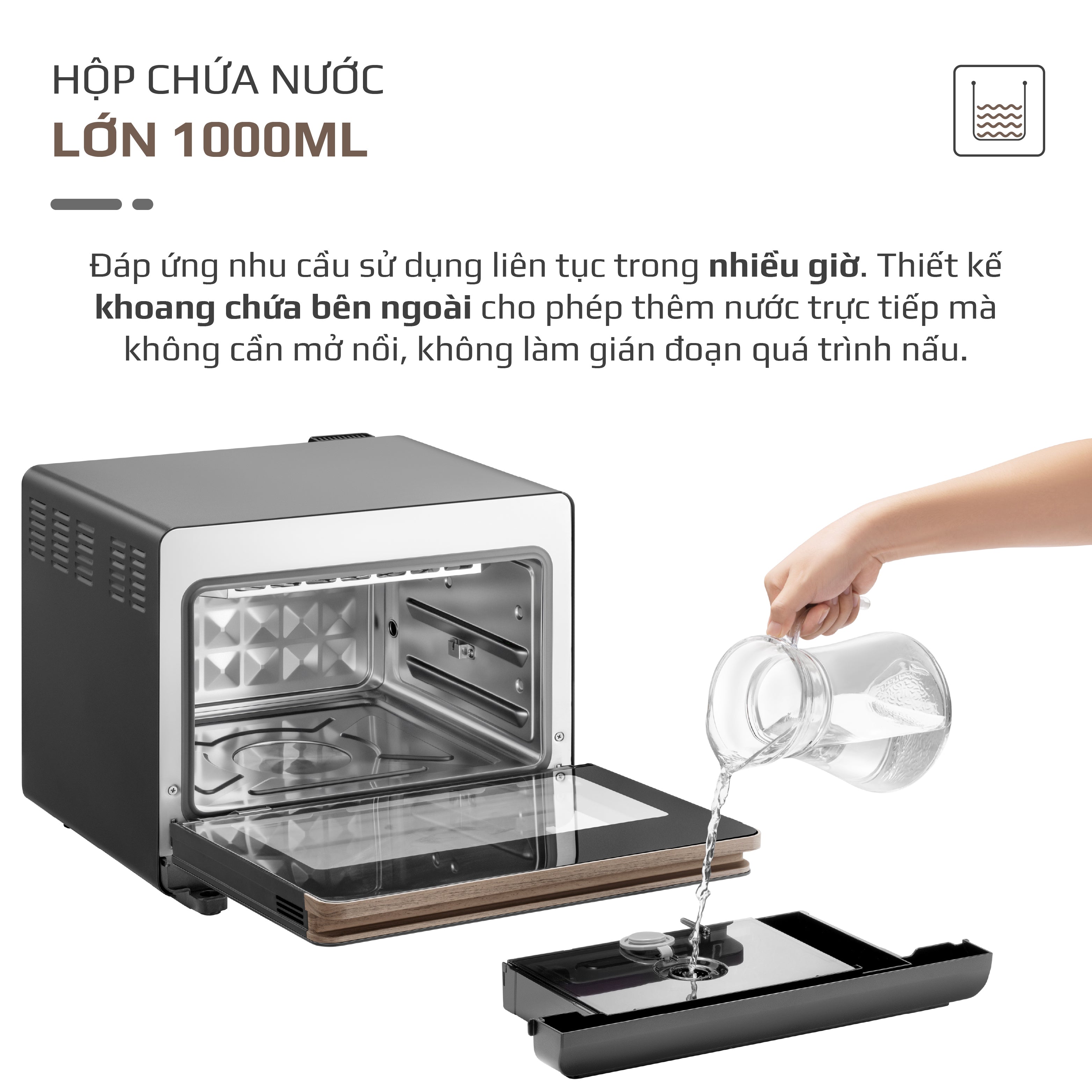 Nồi Chiên Hấp Đa Năng OLIVO SteamFry Xtra – Phiên Bản Cao Cấp, Bảng Điều Khiển OLED, Dung tích vượt trội 20L, Hấp Nano Steam/Chiên Eco Fry thế hệ thứ 2, 70 Chế Độ Cài Sẵn, Vệ Sinh Dễ Dàng