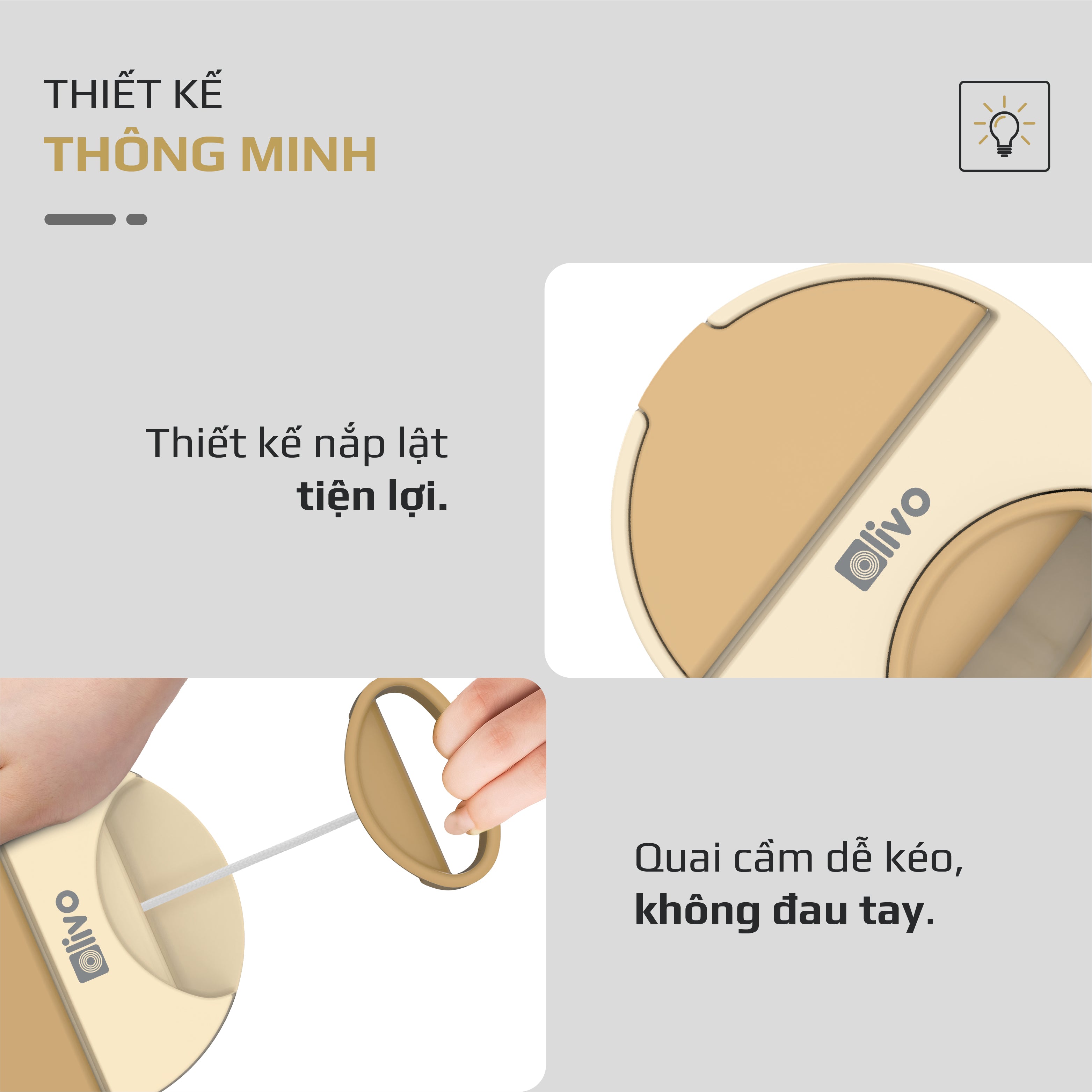 Dụng Cụ Xay Thực Phẩm Đa Năng Mini OLIVO MFC468 – Xay Tỏi Ớt, Xay Thịt, Xay Hạt Tiện Lợi – Nắp Lật Tiện Dụng - Dây Kéo Chắc Chắn – Dung Tích 400ML – Dễ Dàng Vệ Sinh