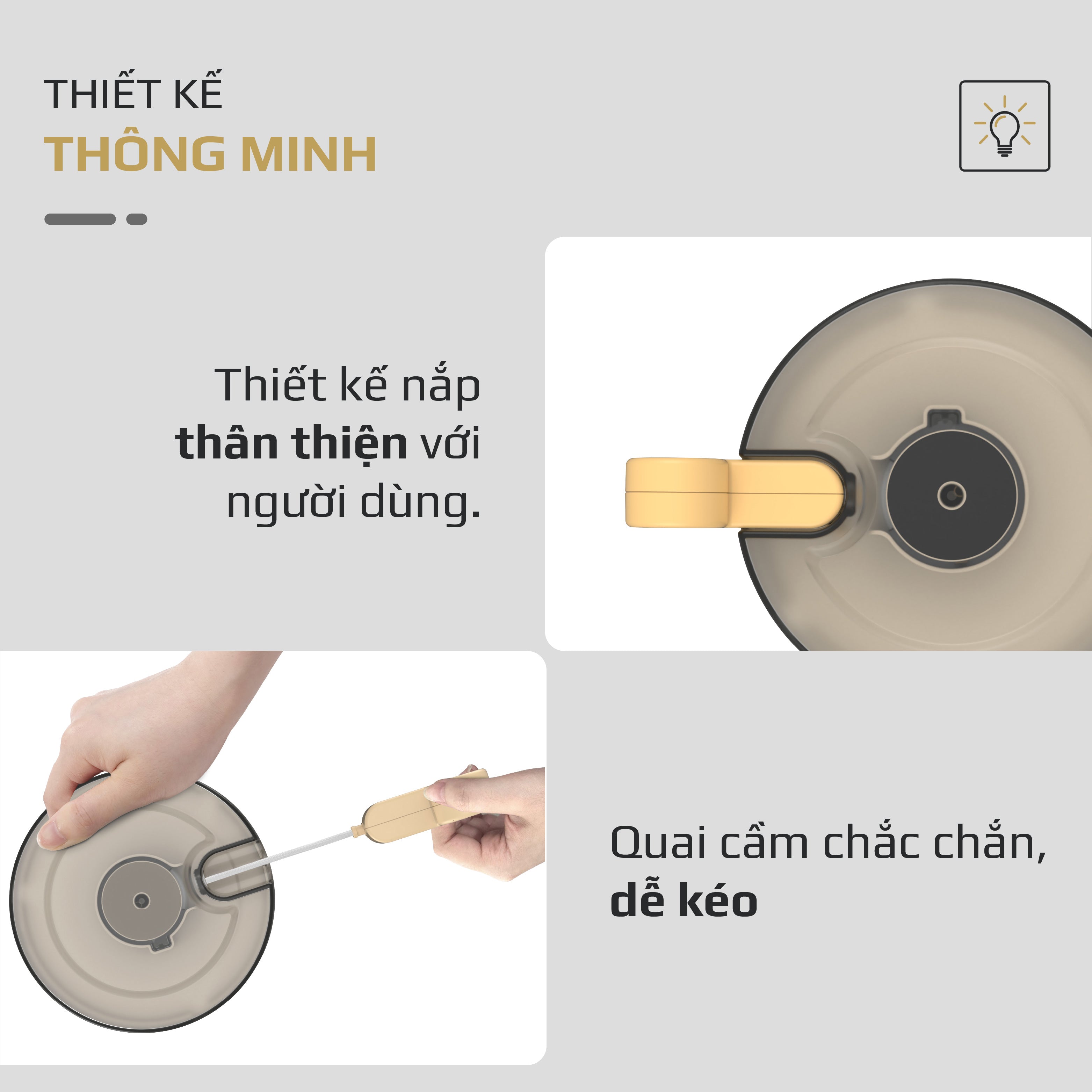 Dụng Cụ Xay Thực Phẩm Đa Năng Mini OLIVO MFC442 – Xay Tỏi Ớt, Xay Thịt, Xay Hạt Tiện Lợi – Dây Kéo Chắc Chắn – Dung Tích 400ML – Dễ Dàng Vệ Sinh