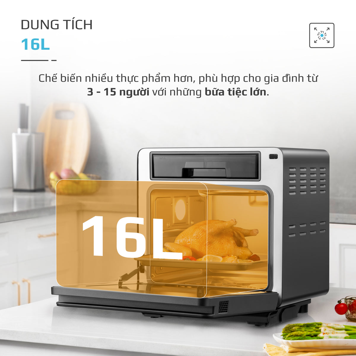 Nồi chiên hấp đa năng olivo sf1600 10 Nồi chiên hấp đa năng Olivo SF1600 5