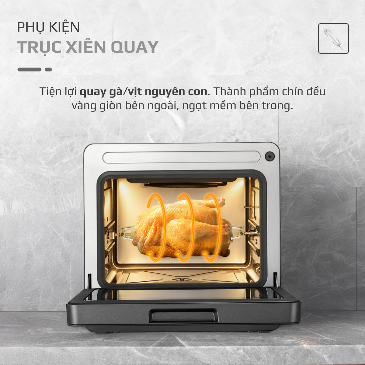 Nồi Chiên Hấp Đa Năng OLIVO SF1800 ULTRA - Dung Tích 18L - Công Nghệ Hấp GreenSteam/Chiên Eco Fry, 100 Chế Độ Cài Sẵn, Đột Phá Chiên Hấp Đa Giai Đoạn, Màu Titanium, Bảng Điều Khiển OLED Cao Cấp