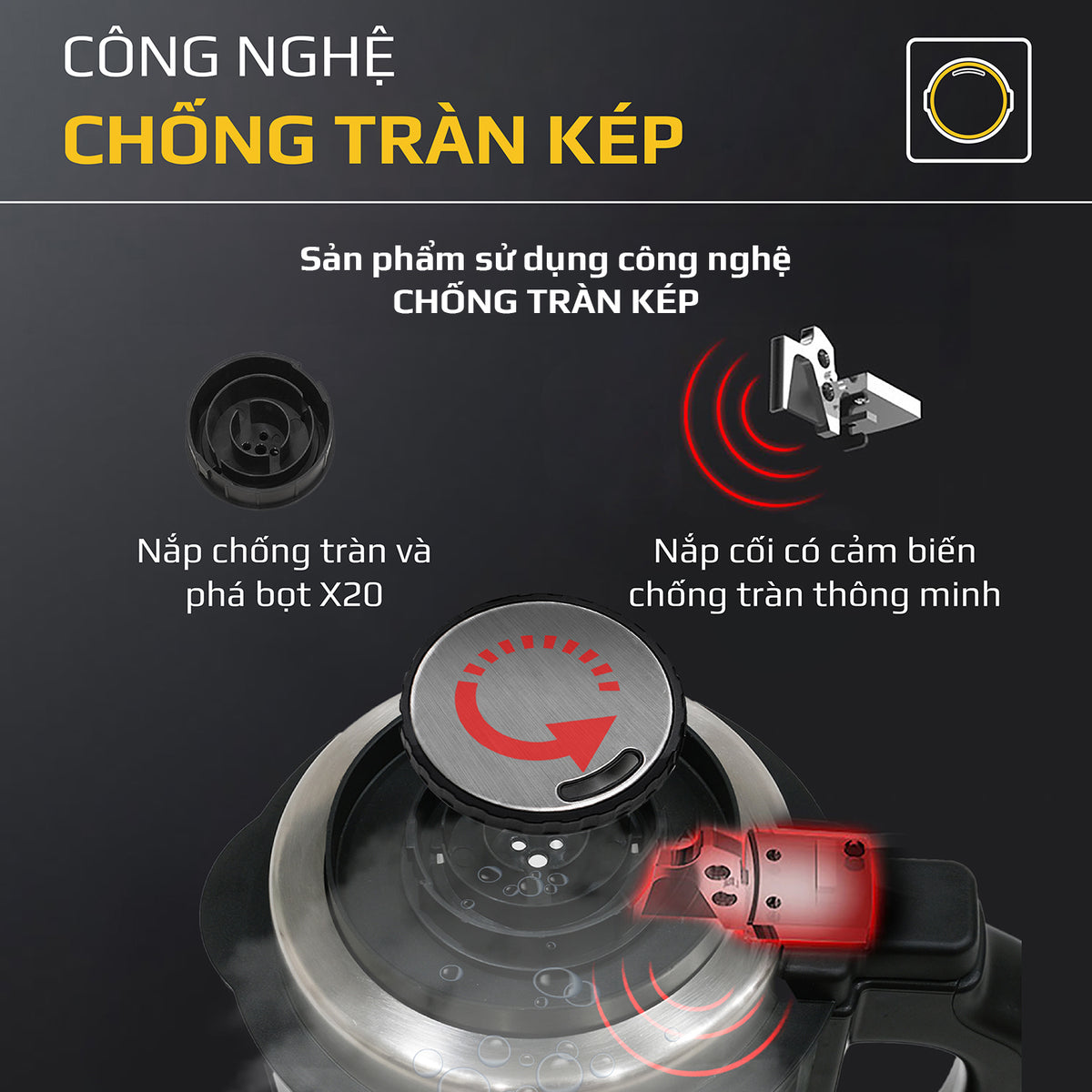 Máy Làm Sữa Hạt OLIVO X20 - Nấu Sữa Hạt, Xay Sữa Hạt, Làm Sữa Thảo Mộc Đa Năng