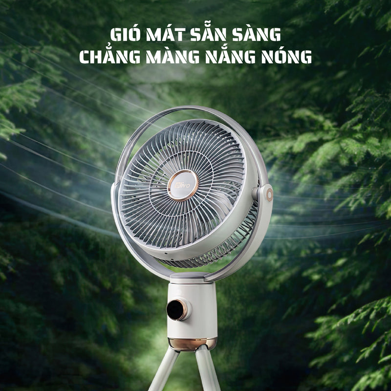 Quạt Tuần Hoàn Không Khí – Quạt Không Dây OLIVO WF1 – Chạy Êm, Sạc Nhanh 2.5 Giờ, Hoạt Động Bền Bỉ 48h – Gấp Gọn Dễ Dàng