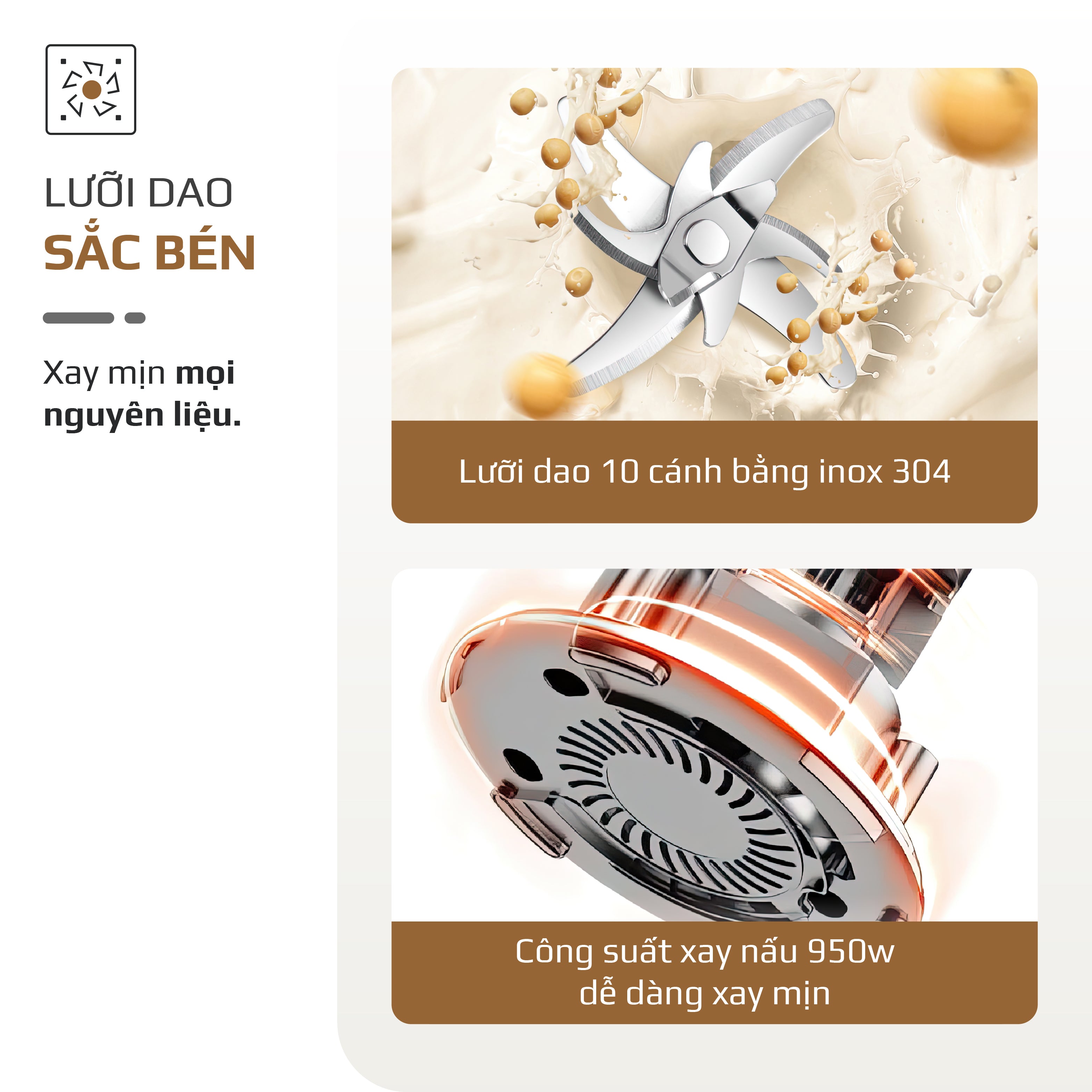 Máy Xay Nấu Đa Năng OLIVO CB1200 - Dung Tích 1.2L - Nắp INOX 304 Kết Hợp Kính Cường Lực - 10 Chế Độ, Khử Khuẩn, Chống Trào Tuyệt Đối