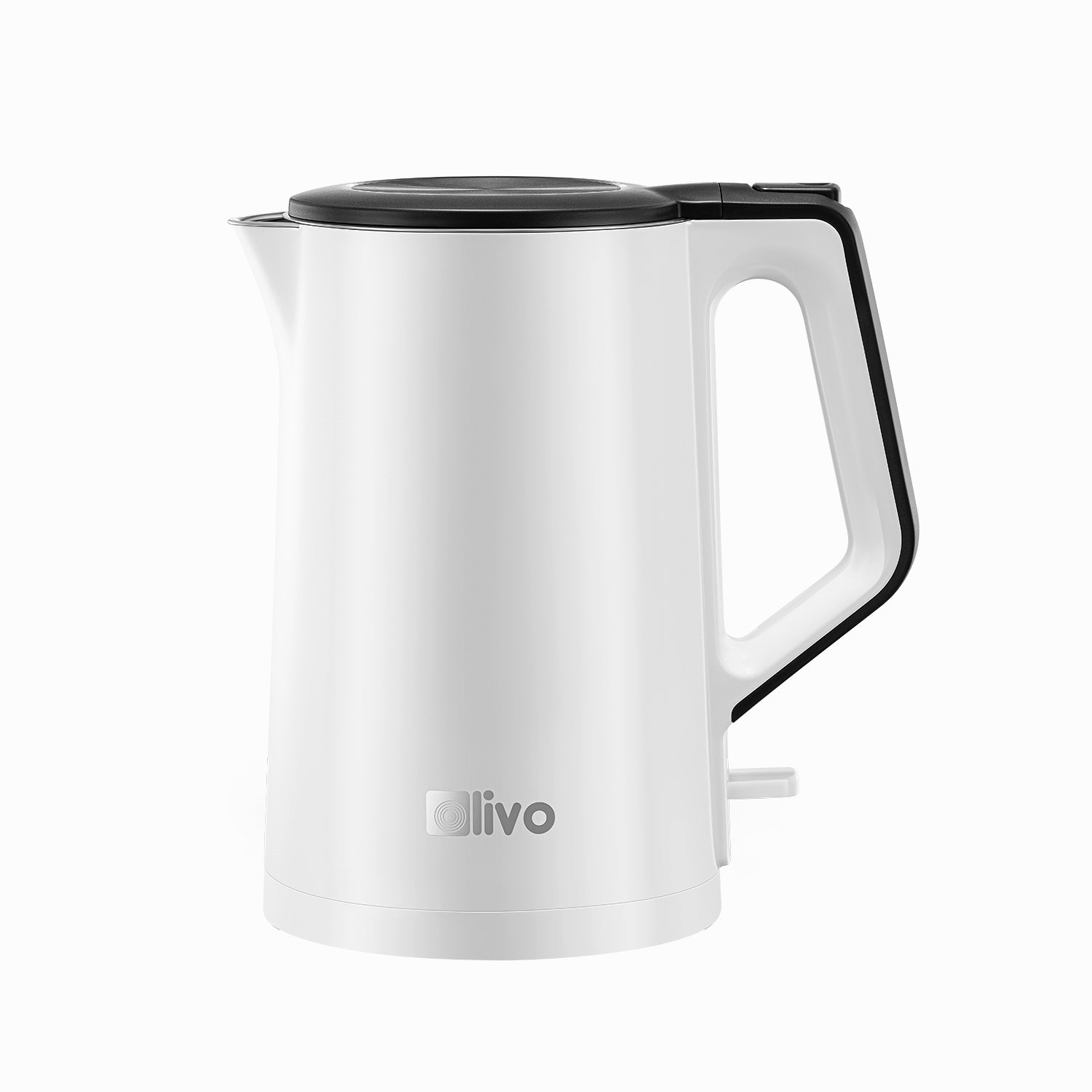 Ấm Siêu Tốc OLIVO EK200 – Màu Trắng Đen Hiện Đại, Lòng Ấm Inox 304, Bảo Vệ 4 Lớp, Dung Tích 1.5L, Công Suất Lớn 1500-1800W