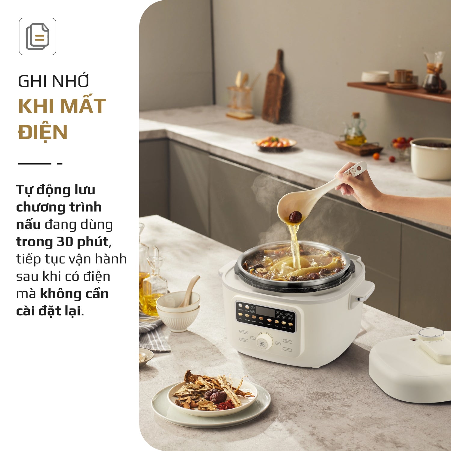 Nồi Áp Suất Điện Đa Năng OLIVO PC40 – Nồi 2 Nắp, 3 Chế Độ Nấu, Màn Hình OLED Hiện Đại, Lòng Nồi INOX 304, Đa Chức Năng 10 Chế Độ Cài Sẵn, Dung Tích 4L, Công Suất 1300W