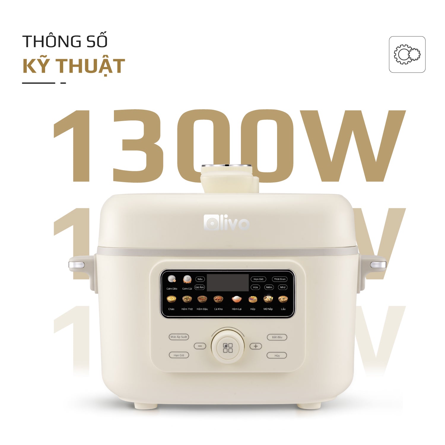 Nồi Áp Suất Điện Đa Năng OLIVO PC40 – Nồi 2 Nắp, 3 Chế Độ Nấu, Màn Hình OLED Hiện Đại, Lòng Nồi INOX 304, Đa Chức Năng 10 Chế Độ Cài Sẵn, Dung Tích 4L, Công Suất 1300W