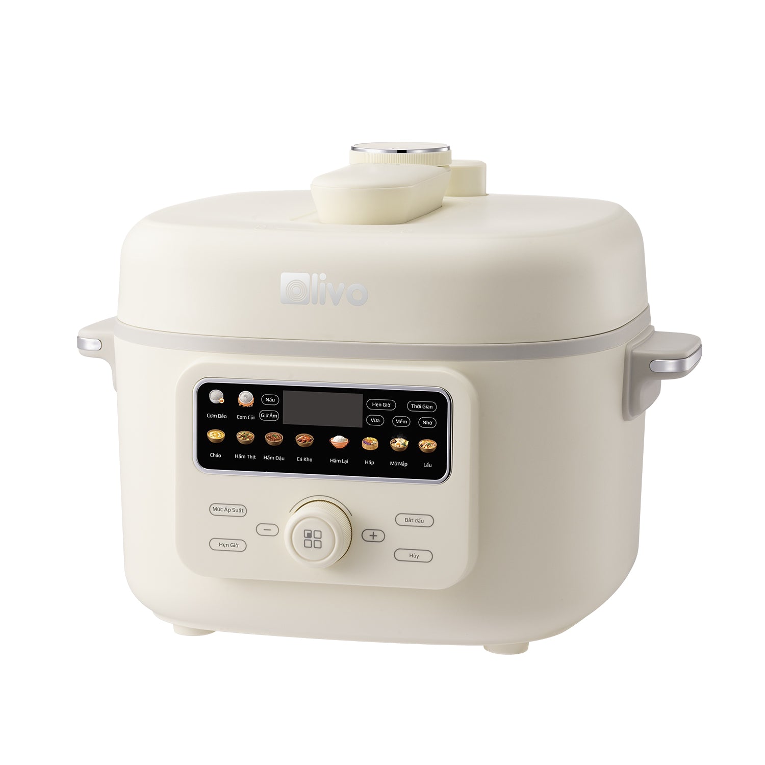 Nồi Áp Suất Điện Đa Năng OLIVO PC40 – Nồi 2 Nắp, 3 Chế Độ Nấu, Màn Hình OLED Hiện Đại, Lòng Nồi INOX 304, Đa Chức Năng 10 Chế Độ Cài Sẵn, Dung Tích 4L, Công Suất 1300W