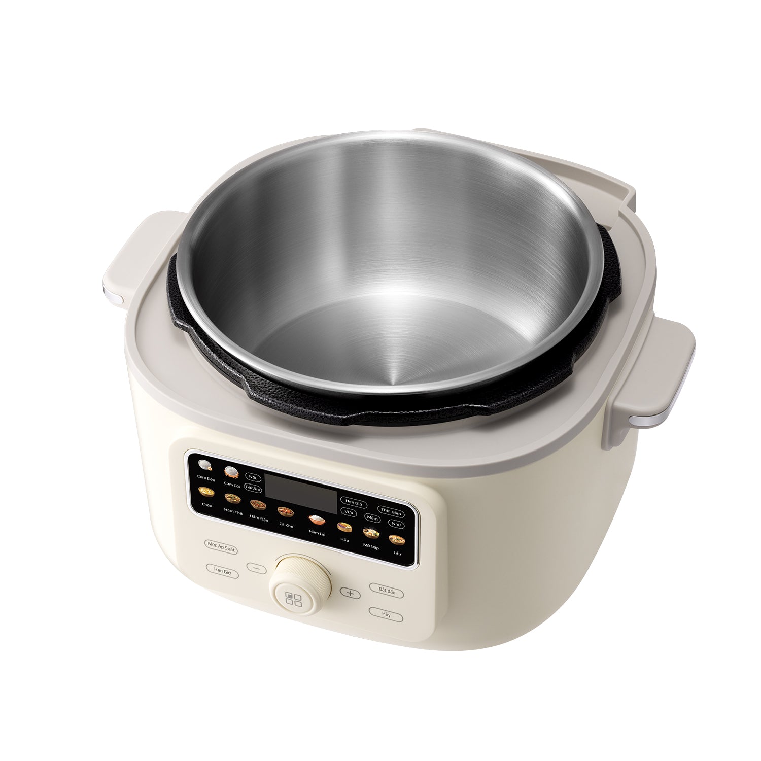 Nồi Áp Suất Điện Đa Năng OLIVO PC40 – Nồi 2 Nắp, 3 Chế Độ Nấu, Màn Hình OLED Hiện Đại, Lòng Nồi INOX 304, Đa Chức Năng 10 Chế Độ Cài Sẵn, Dung Tích 4L, Công Suất 1300W