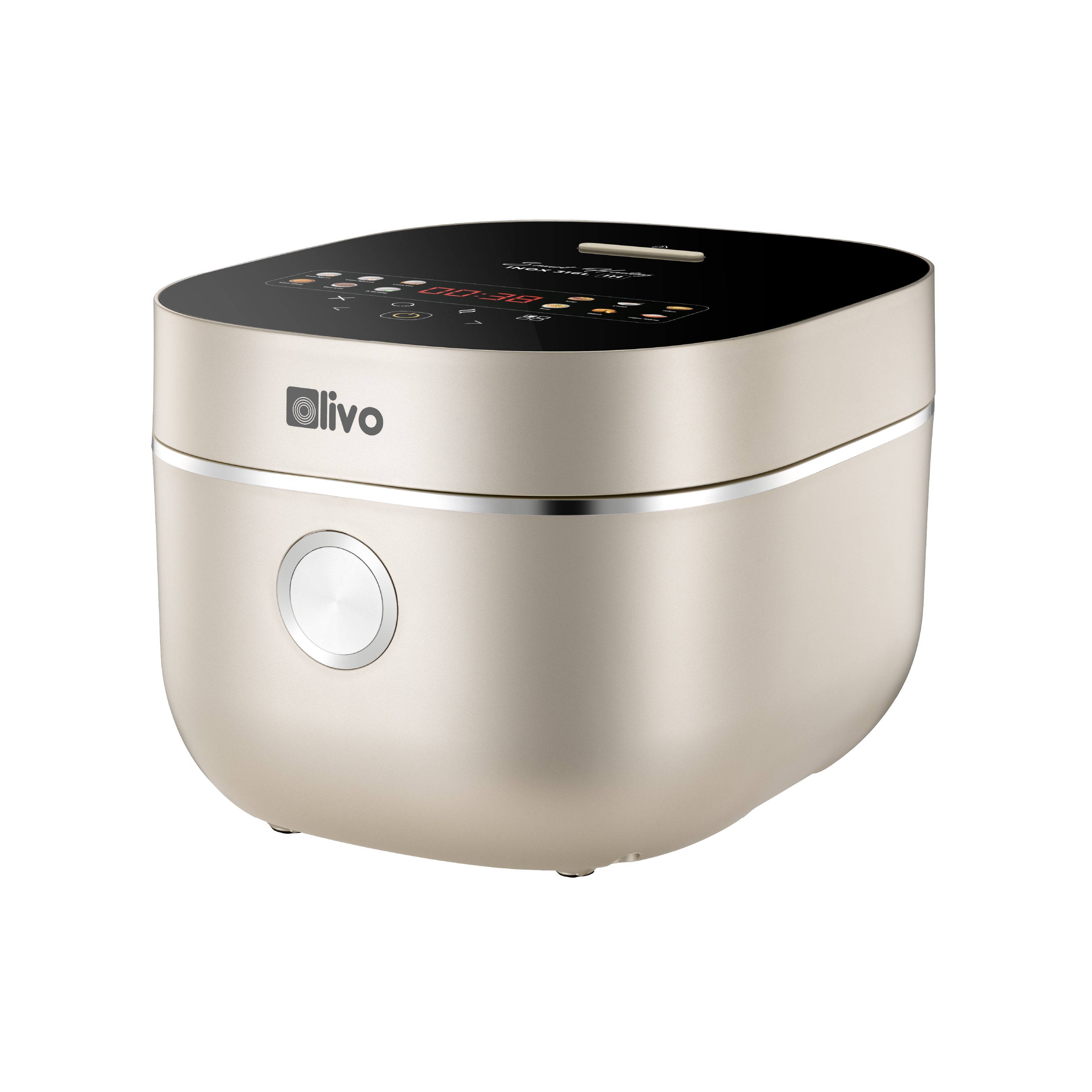 Nồi Cơm Điện Cao Tần OLIVO RC800IH - Công Nghệ Nấu Cao Tần Smart Heating, Lòng Nồi INOX 316L, 14 Chế Độ Cài Sẵn, Dung Tích 1.5L, Bảng Điều Khiển OLED