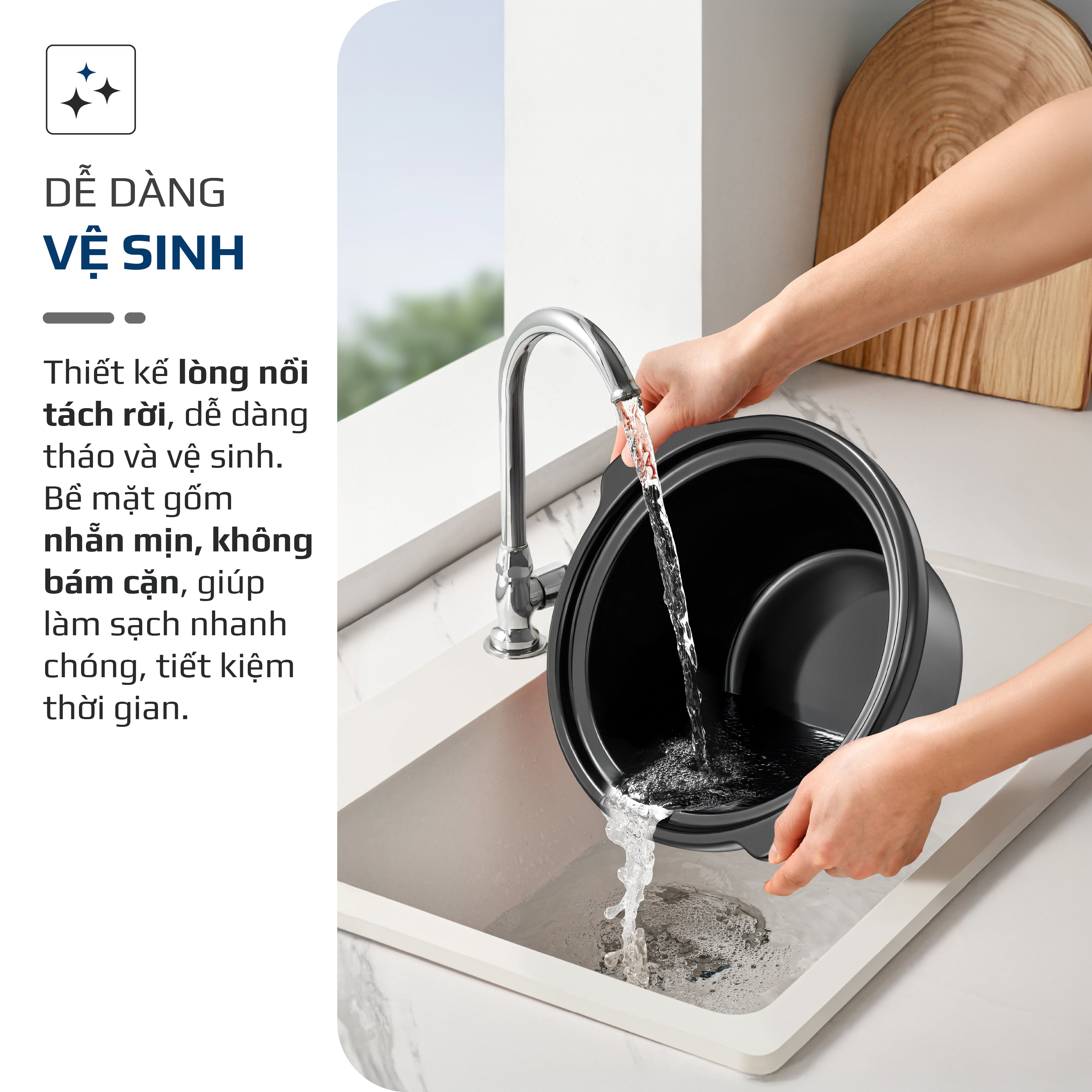 Nồi Nấu Chậm OLIVO SC25/SC30 - 3 Mức Nhiệt Cài Sẵn - Điều Khiển Núm Xoay - Lòng Gốm Tráng Men - Nắp Kính Cường Lực - Dung tích 2.5L/3L
