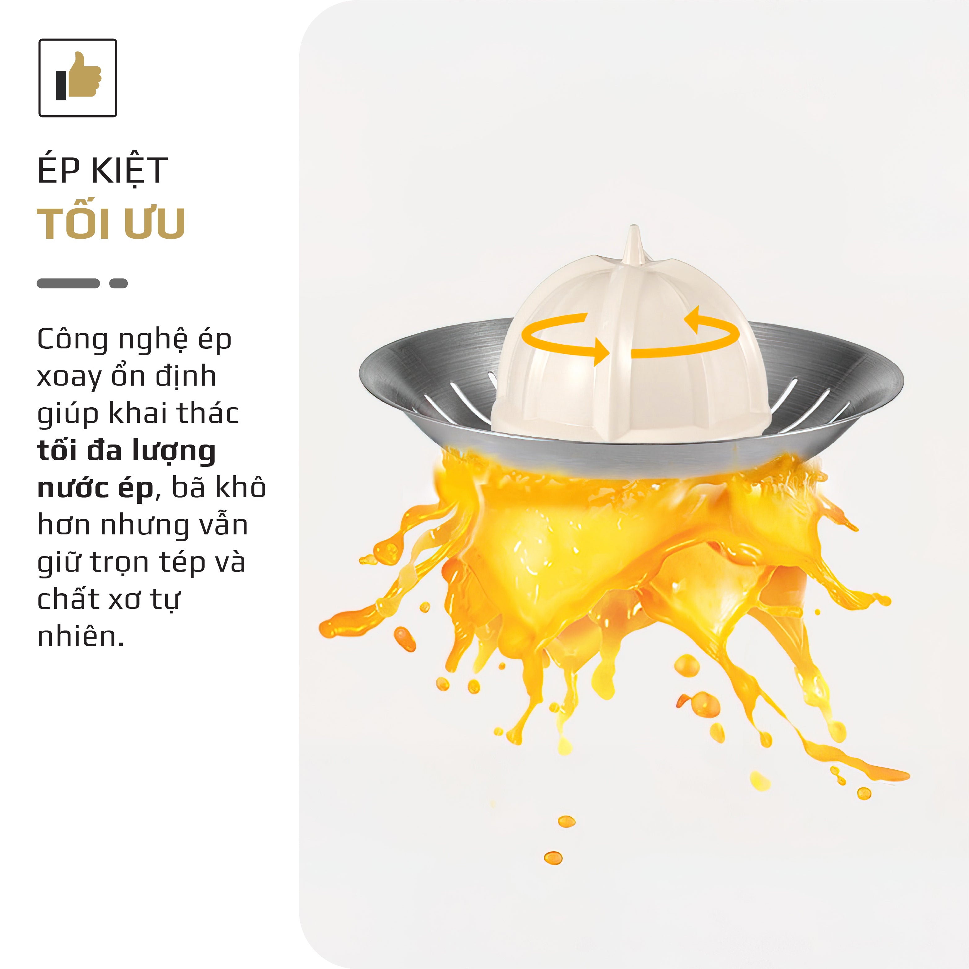 Máy Vắt Cam Trợ Lực Olivo CJ26 - Ép Kiệt Tối Ưu, Tay Cầm Trợ Lực, 2 Đầu Ép Linh Hoạt, Lưới Lọc Inox, Công Suất 600W, Thiết Kế Tối Giản Hiện Đại