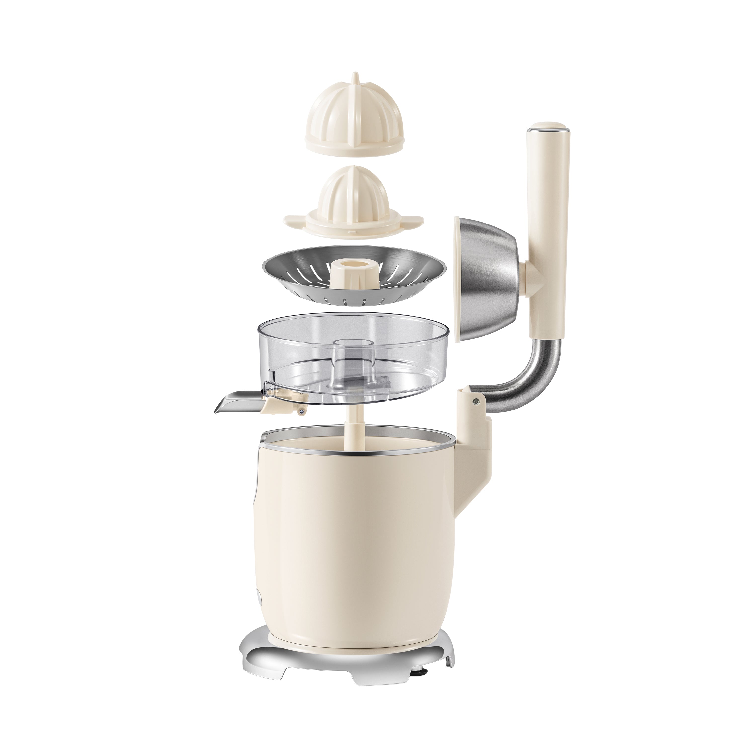 Máy Vắt Cam Trợ Lực Olivo CJ26 - Ép Kiệt Tối Ưu, Tay Cầm Trợ Lực, 2 Đầu Ép Linh Hoạt, Lưới Lọc Inox, Công Suất 600W, Thiết Kế Tối Giản Hiện Đại