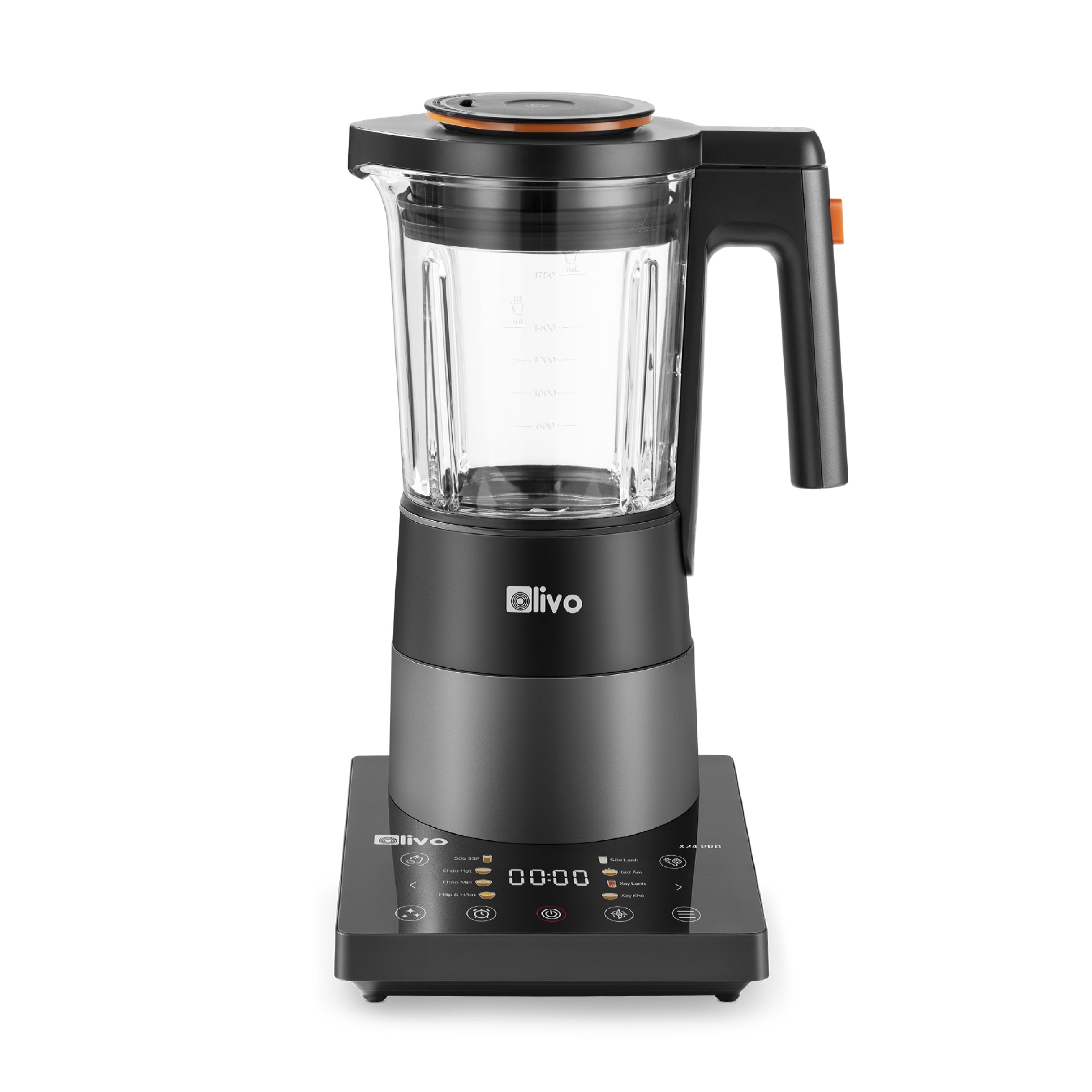 Máy Xay Nấu Đa Năng OLIVO X24 PRO - Đa Chức Năng - Chống Trào Tuyệt Đối    - Mâm Nhiệt Gốm Chống Dính
