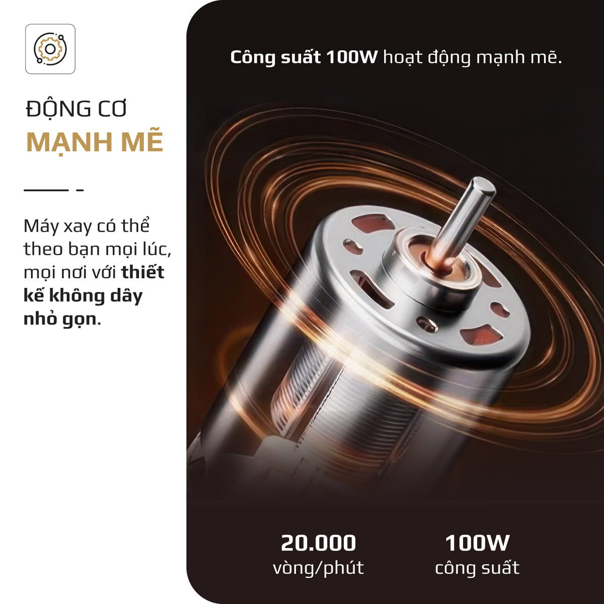 Máy xay sinh tố cầm tay OLIVO PB02