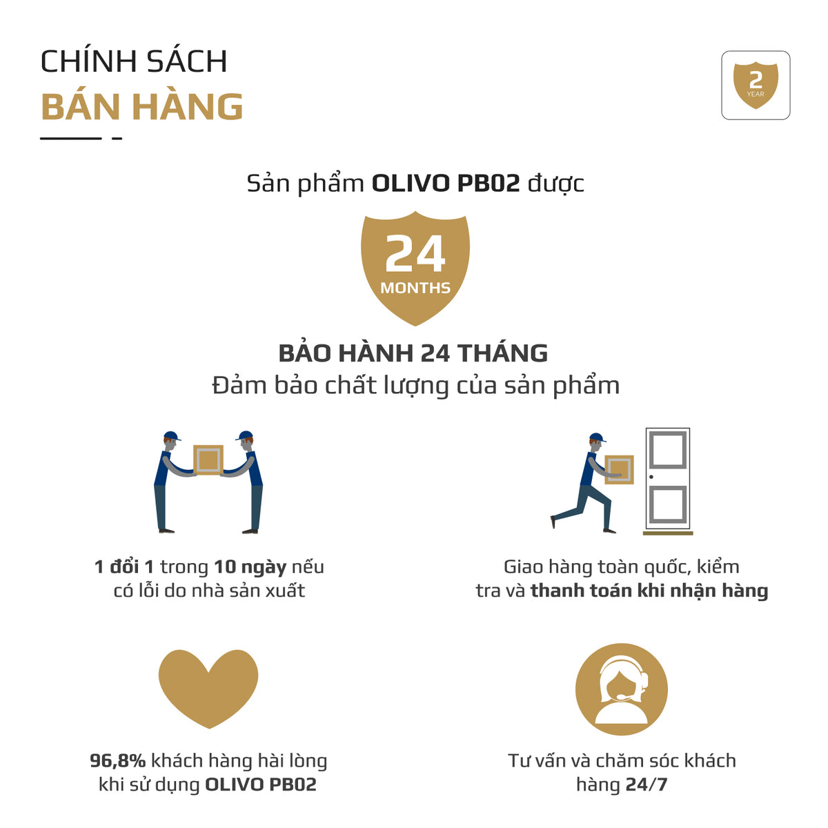 Máy xay sinh tố cầm tay OLIVO PB02