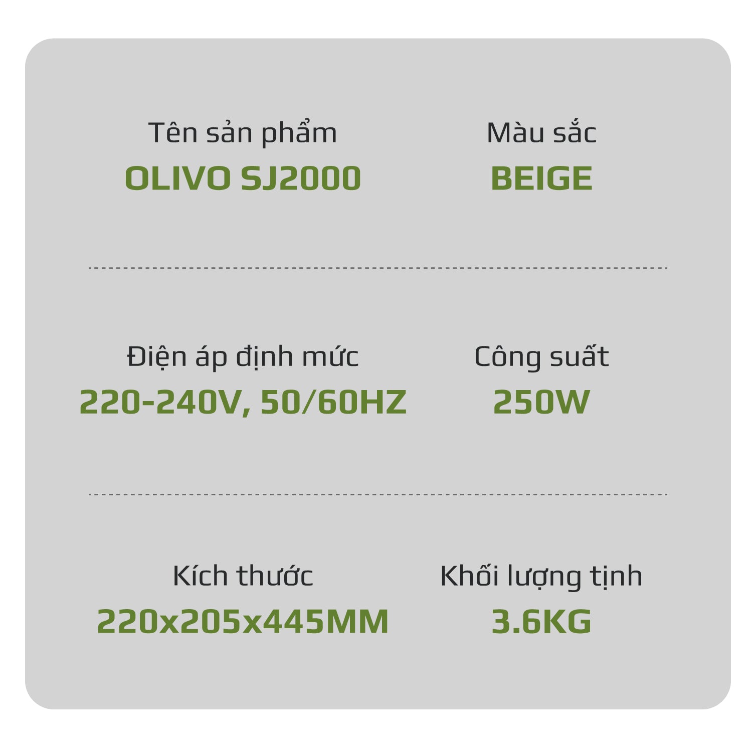 Máy Ép Chậm OLIVO SJ2000 - Khoang Tiếp Lớn, Củ Ép Kết Hợp Lưỡi Cắt Thông Minh, Thiết Kế Sang Trọng, Đẳng Cấp
