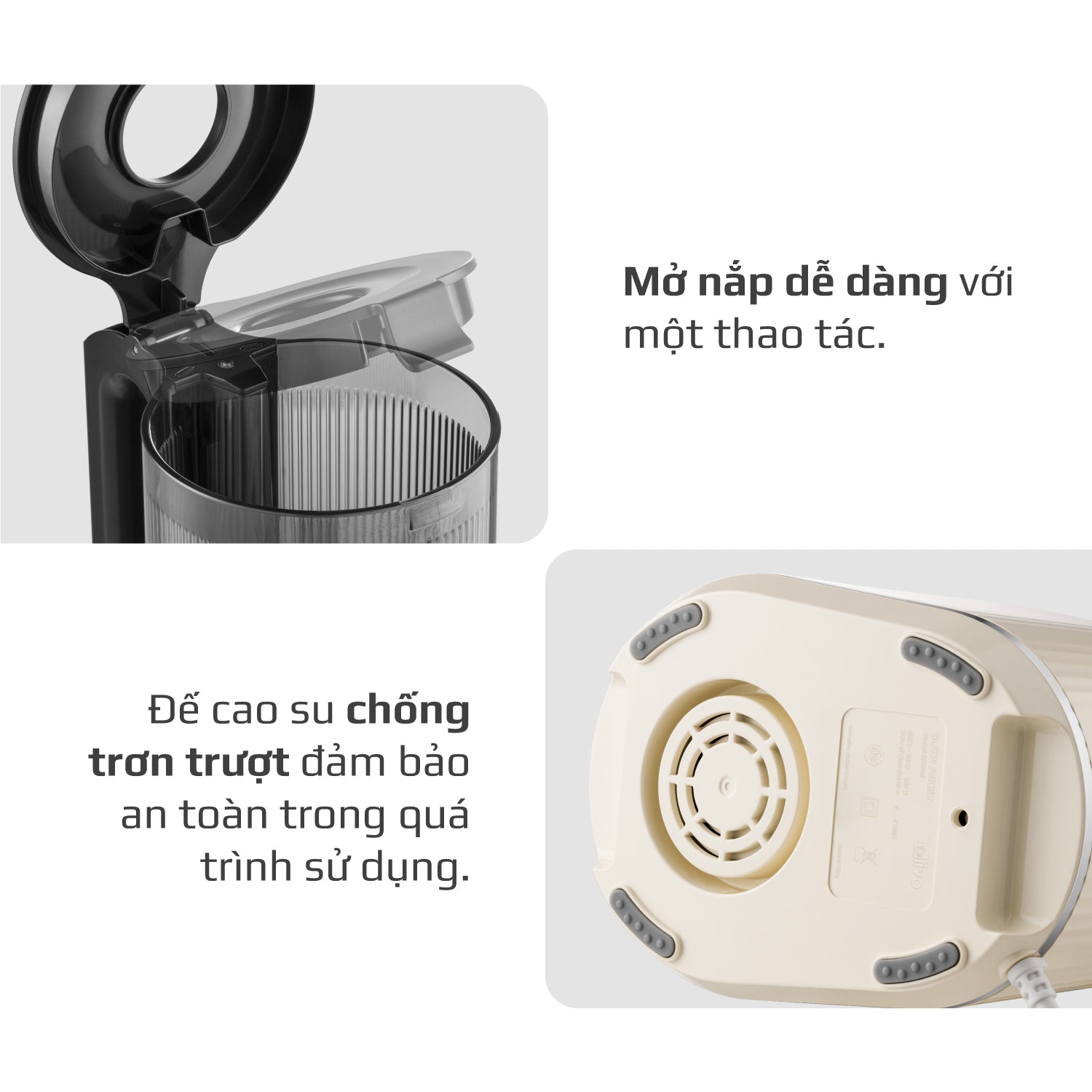 Máy Ép Chậm OLIVO SJ2000 - Khoang Tiếp Lớn, Củ Ép Kết Hợp Lưỡi Cắt Thông Minh, Thiết Kế Sang Trọng, Đẳng Cấp