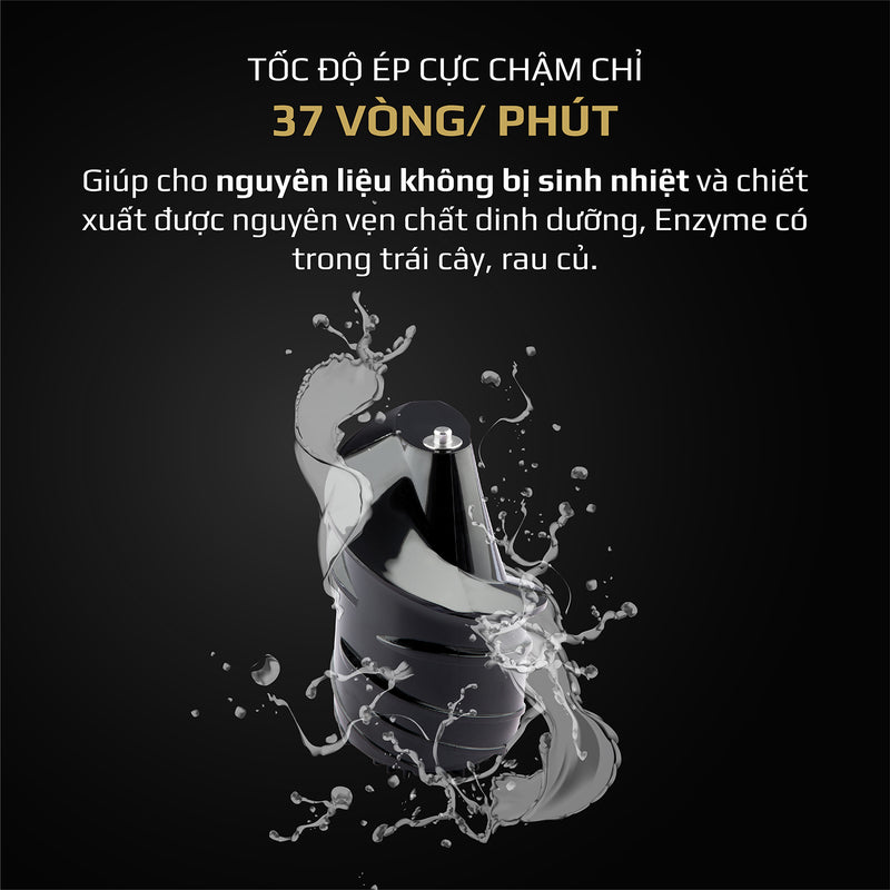 Máy Ép Chậm OLIVO SJ189 Cao Cấp -  Ép Trái Cây - Rau Củ Quả - Làm Kem - BH 10 Năm